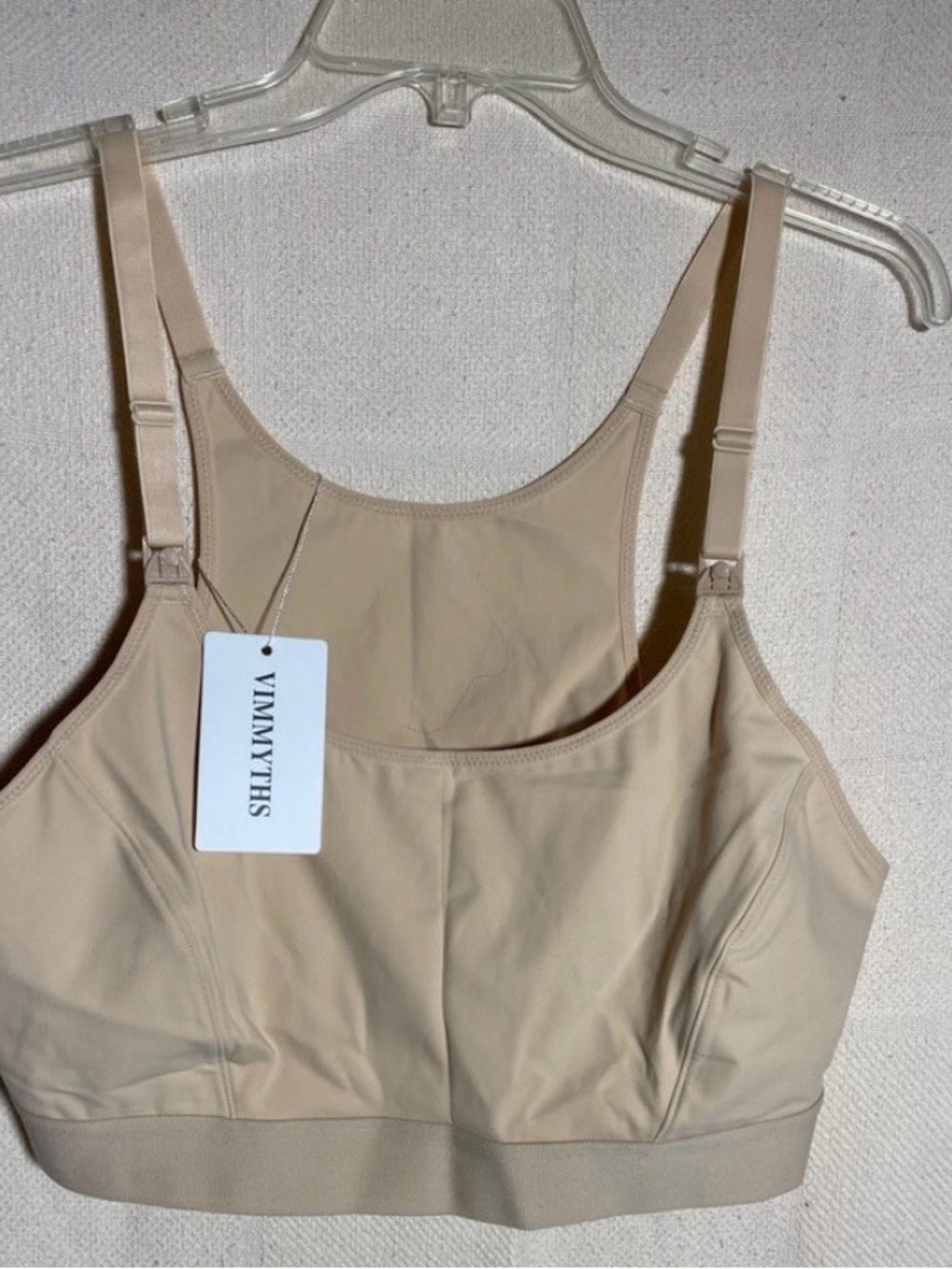 Vimmyths NWT Hands-Free Nursing and Pumping Bra Beige Seamless Wireless Size 3X